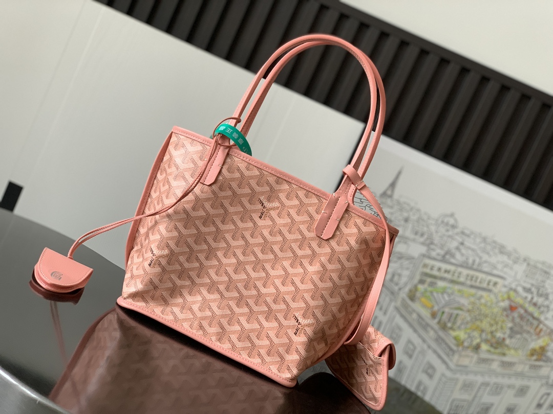 Anjou Mini Reversible Tote Bag In Pink